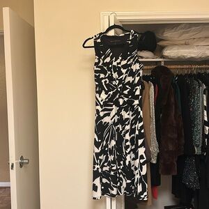 Classic black and white dress